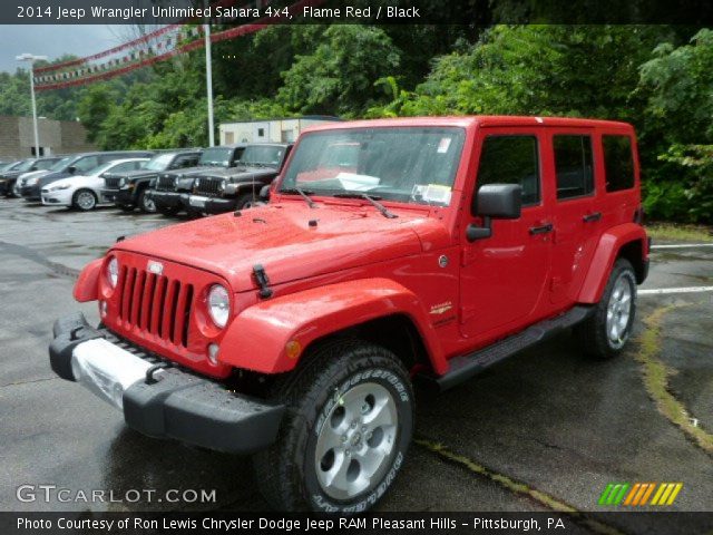 2014 Jeep Wrangler Unlimited Sahara 4x4 in Flame Red