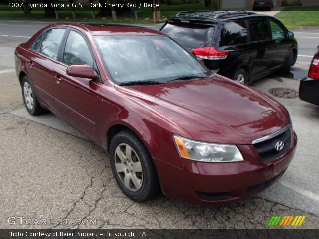 2007 Hyundai Sonata GLS in Dark Cherry Red