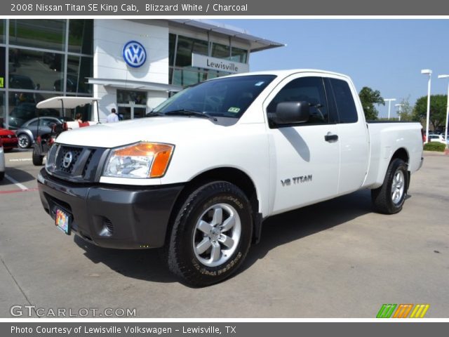 2008 Nissan Titan SE King Cab in Blizzard White