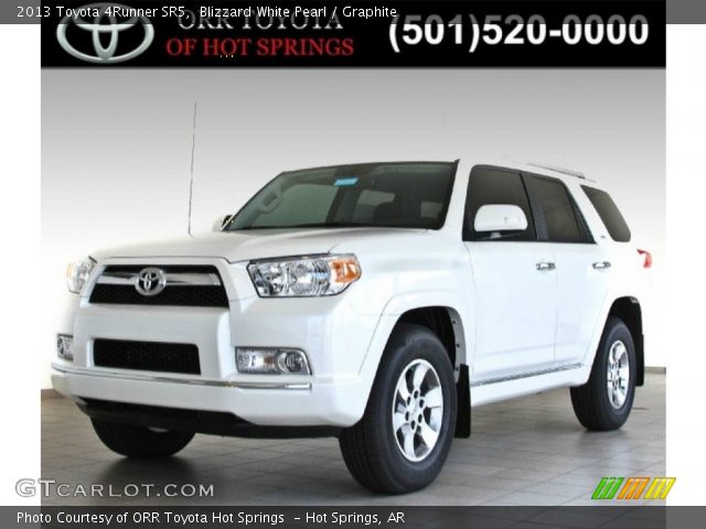 2013 Toyota 4Runner SR5 in Blizzard White Pearl