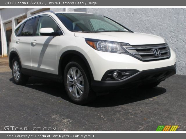 2013 Honda CR-V EX-L in White Diamond Pearl