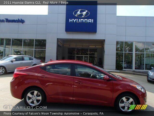 2011 Hyundai Elantra GLS in Red Allure