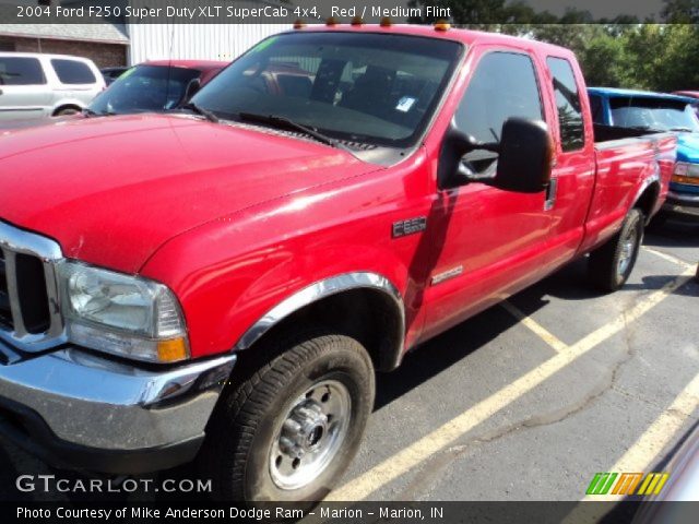 2004 Ford F250 Super Duty XLT SuperCab 4x4 in Red