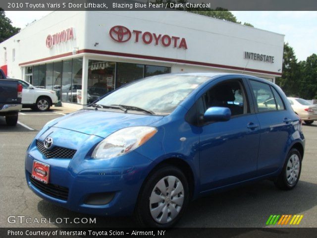 2010 Toyota Yaris 5 Door Liftback in Blazing Blue Pearl