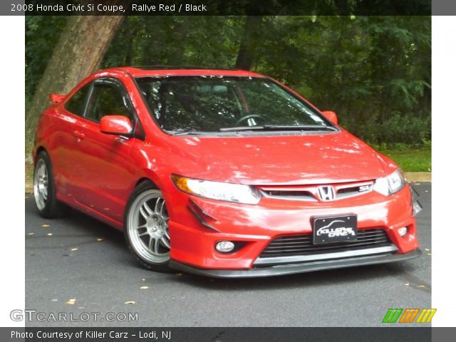 2008 Honda Civic Si Coupe in Rallye Red