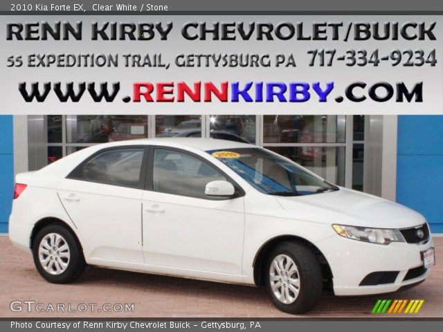 2010 Kia Forte EX in Clear White