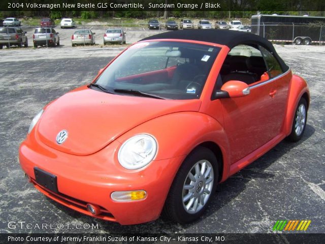 2004 Volkswagen New Beetle GLS Convertible in Sundown Orange