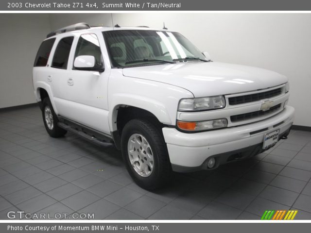 2003 Chevrolet Tahoe Z71 4x4 in Summit White