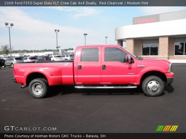 2006 Ford F350 Super Duty XLT Crew Cab 4x4 Dually in Red Clearcoat
