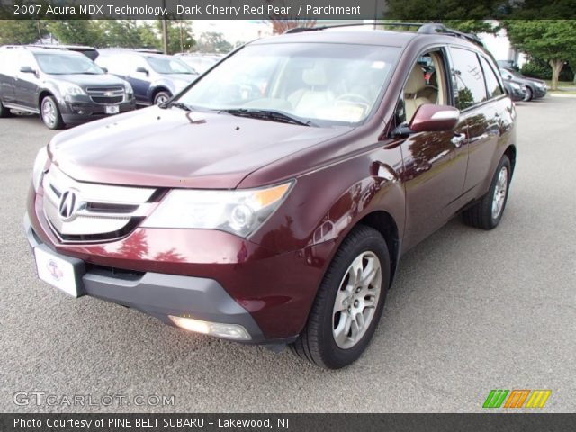 2007 Acura MDX Technology in Dark Cherry Red Pearl