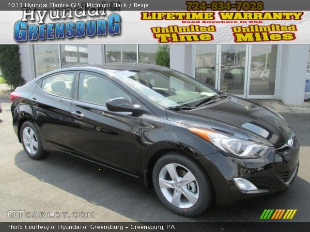 2013 Hyundai Elantra GLS in Midnight Black