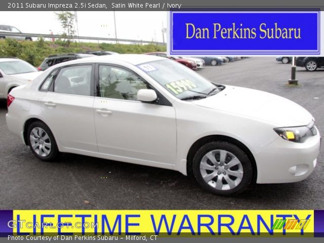 2011 Subaru Impreza 2.5i Sedan in Satin White Pearl