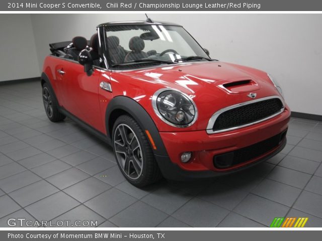 2014 Mini Cooper S Convertible in Chili Red