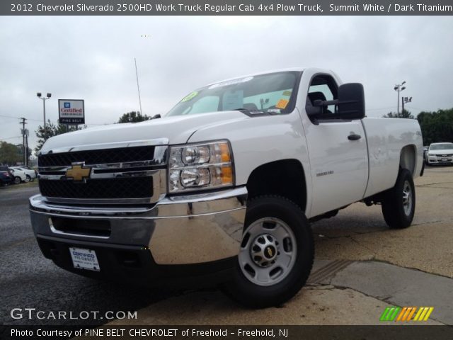 2012 Chevrolet Silverado 2500HD Work Truck Regular Cab 4x4 Plow Truck in Summit White