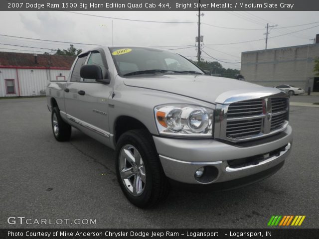 2007 Dodge Ram 1500 Big Horn Edition Quad Cab 4x4 in Bright Silver Metallic