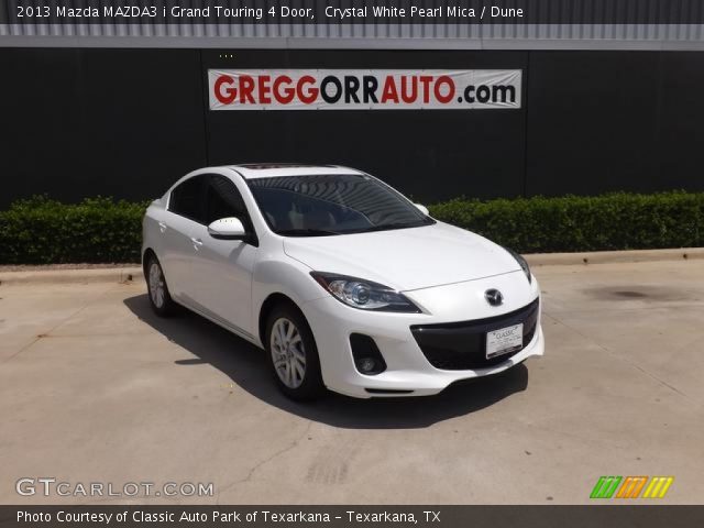 2013 Mazda MAZDA3 i Grand Touring 4 Door in Crystal White Pearl Mica