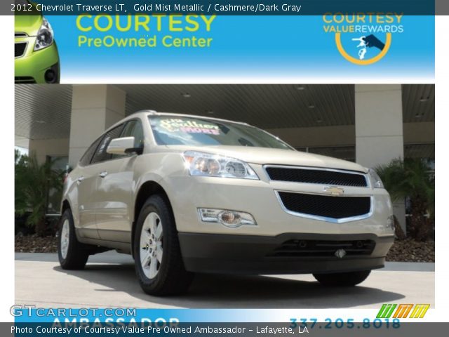 2012 Chevrolet Traverse LT in Gold Mist Metallic