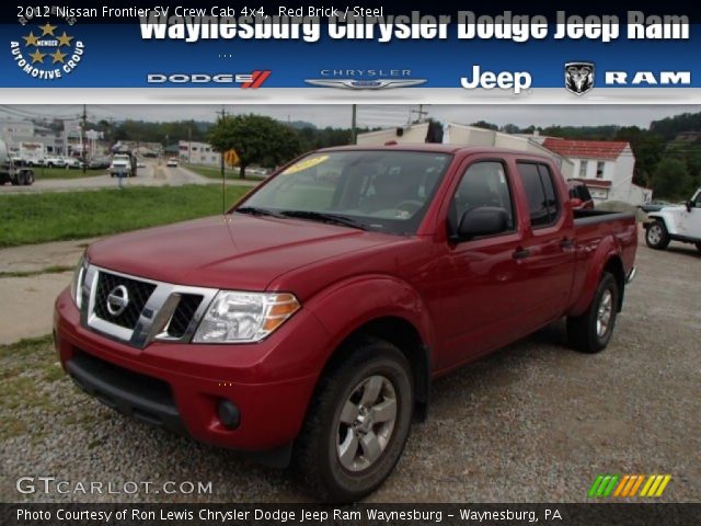 2012 Nissan Frontier SV Crew Cab 4x4 in Red Brick