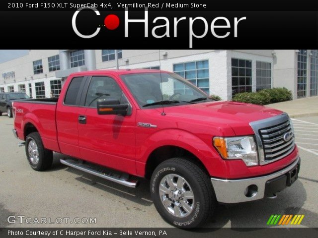 2010 Ford F150 XLT SuperCab 4x4 in Vermillion Red