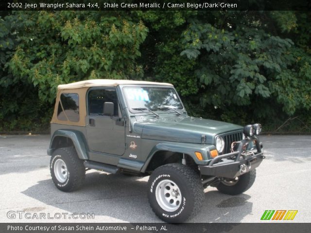 2002 Jeep Wrangler Sahara 4x4 in Shale Green Metallic