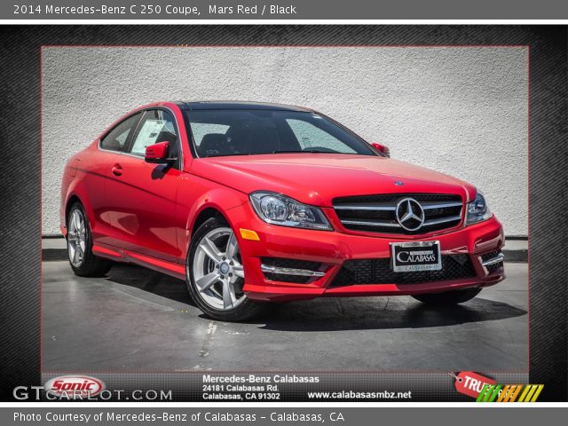 2014 Mercedes-Benz C 250 Coupe in Mars Red