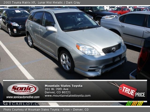 2003 Toyota Matrix XR in Lunar Mist Metallic