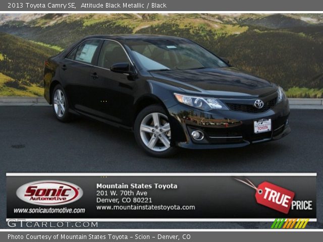 2013 Toyota Camry SE in Attitude Black Metallic