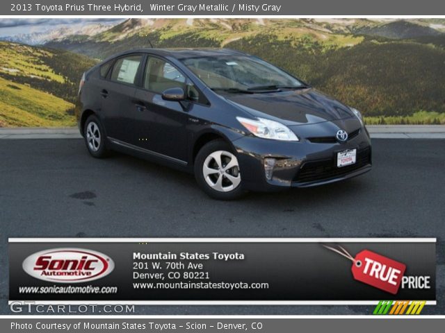 2013 Toyota Prius Three Hybrid in Winter Gray Metallic