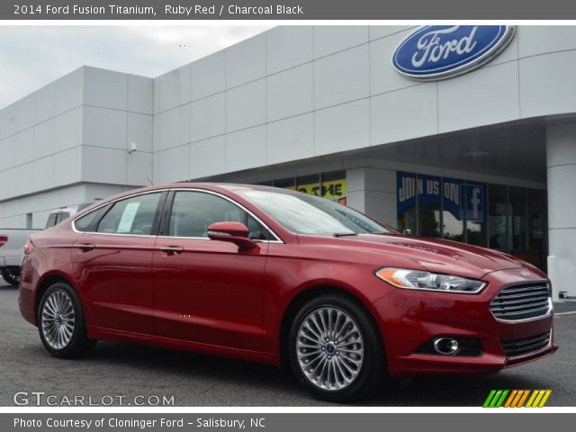 2014 Ford Fusion Titanium in Ruby Red