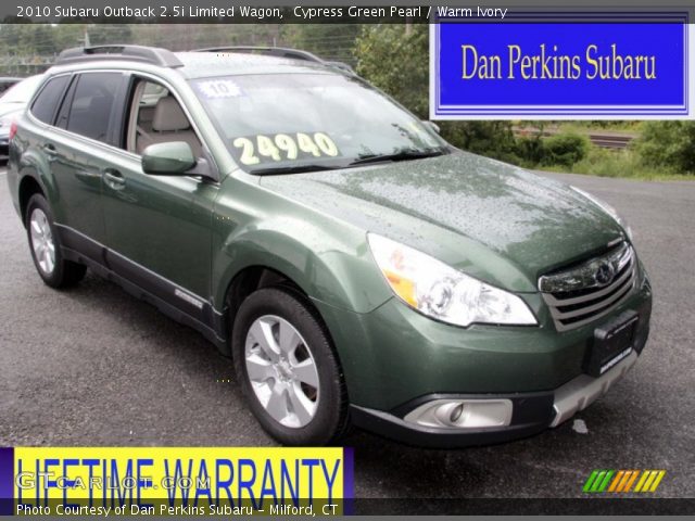 2010 Subaru Outback 2.5i Limited Wagon in Cypress Green Pearl