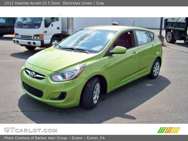 2012 Hyundai Accent GS 5 Door in Electrolyte Green