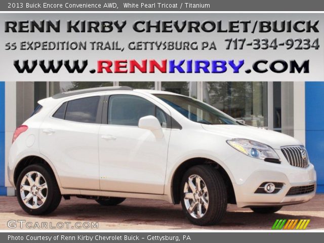 2013 Buick Encore Convenience AWD in White Pearl Tricoat