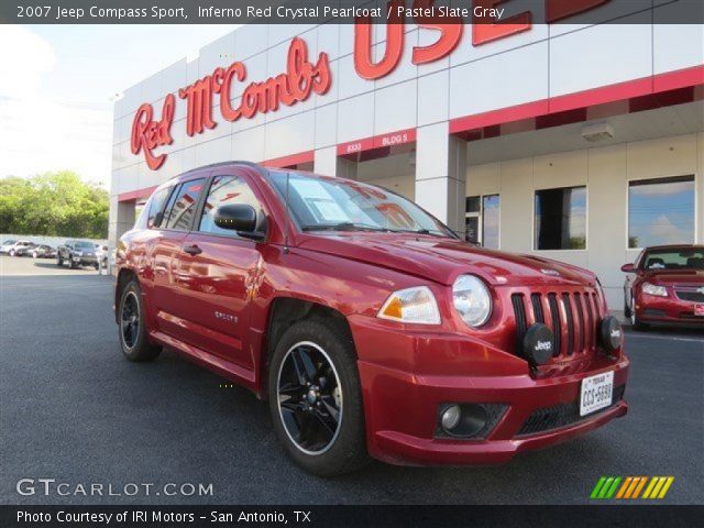 2007 Jeep Compass Sport in Inferno Red Crystal Pearlcoat
