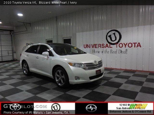 2010 Toyota Venza V6 in Blizzard White Pearl