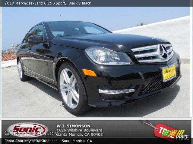 2013 Mercedes-Benz C 250 Sport in Black