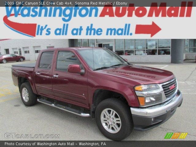 2009 GMC Canyon SLE Crew Cab 4x4 in Sonoma Red Metallic