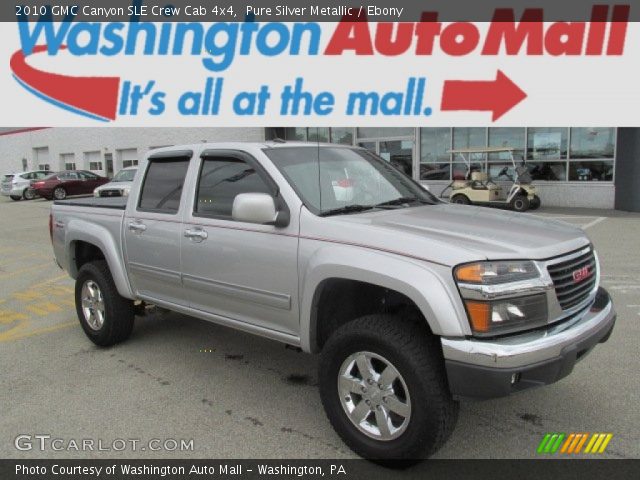 2010 GMC Canyon SLE Crew Cab 4x4 in Pure Silver Metallic