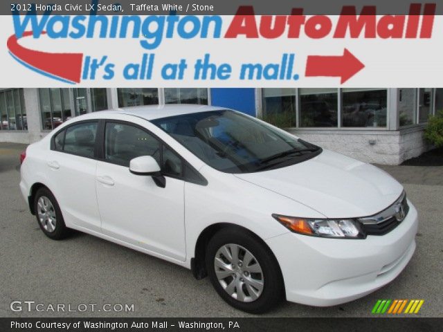 2012 Honda Civic LX Sedan in Taffeta White