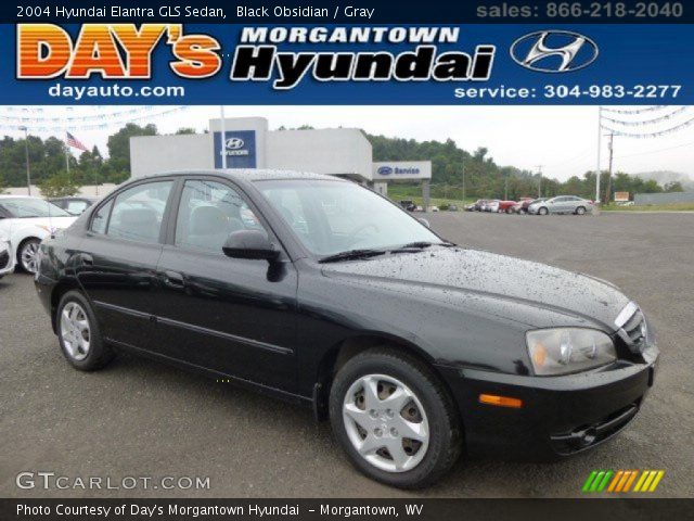 2004 Hyundai Elantra GLS Sedan in Black Obsidian