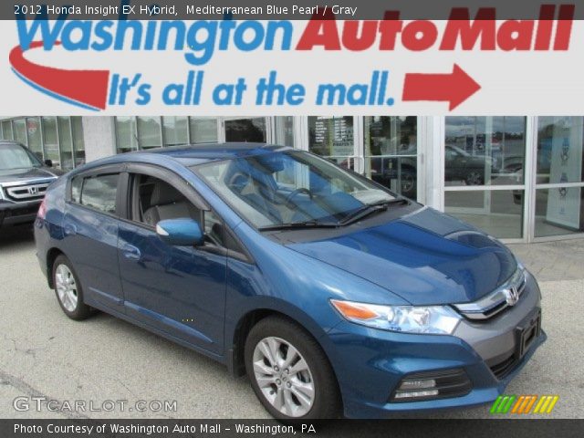 2012 Honda Insight EX Hybrid in Mediterranean Blue Pearl