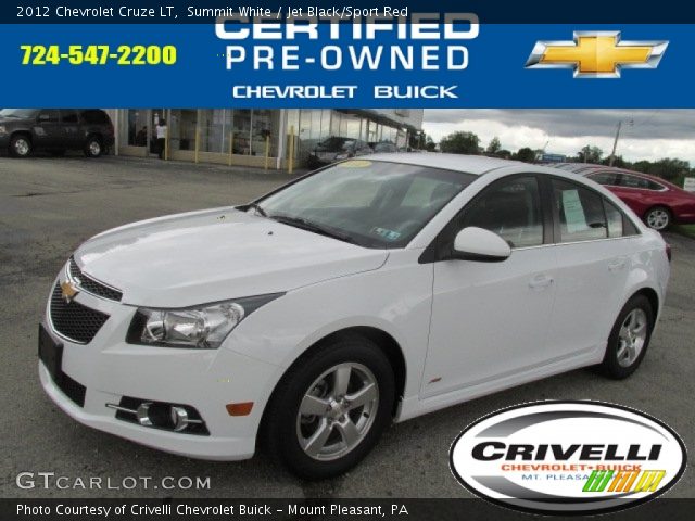 2012 Chevrolet Cruze LT in Summit White