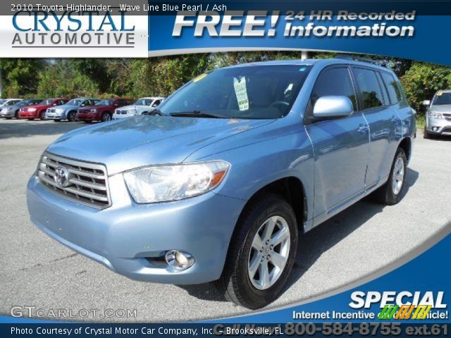 2010 Toyota Highlander  in Wave Line Blue Pearl