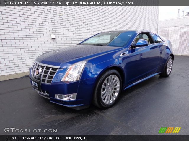 2012 Cadillac CTS 4 AWD Coupe in Opulent Blue Metallic