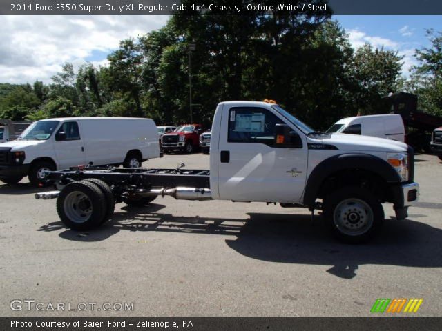 2014 Ford F550 Super Duty XL Regular Cab 4x4 Chassis in Oxford White