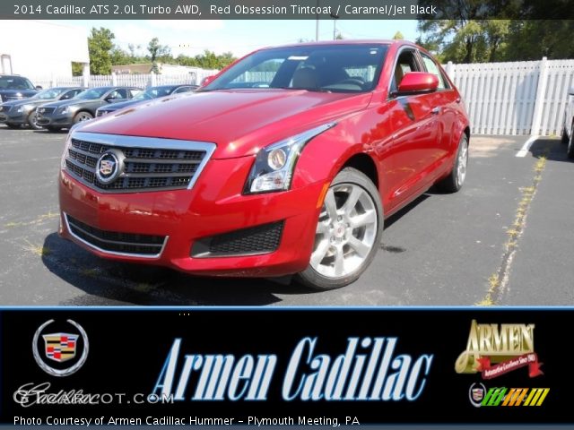 2014 Cadillac ATS 2.0L Turbo AWD in Red Obsession Tintcoat