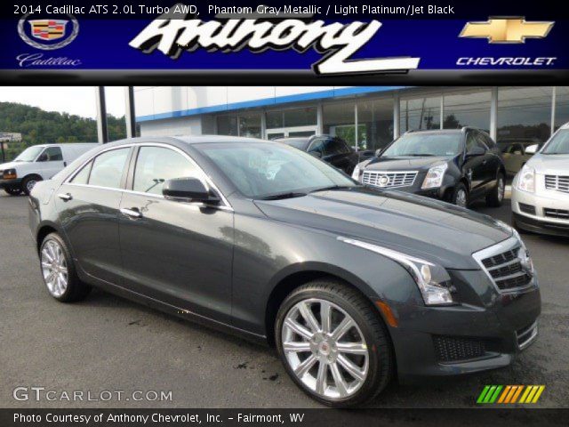 Phantom Gray Metallic 2014 Cadillac Ats 2 0l Turbo Awd