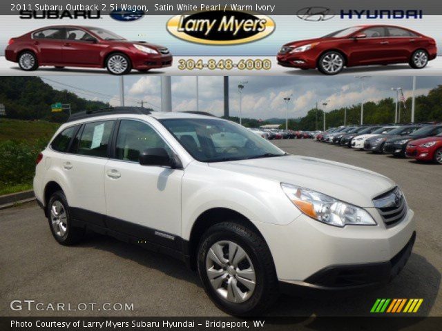 2011 Subaru Outback 2.5i Wagon in Satin White Pearl