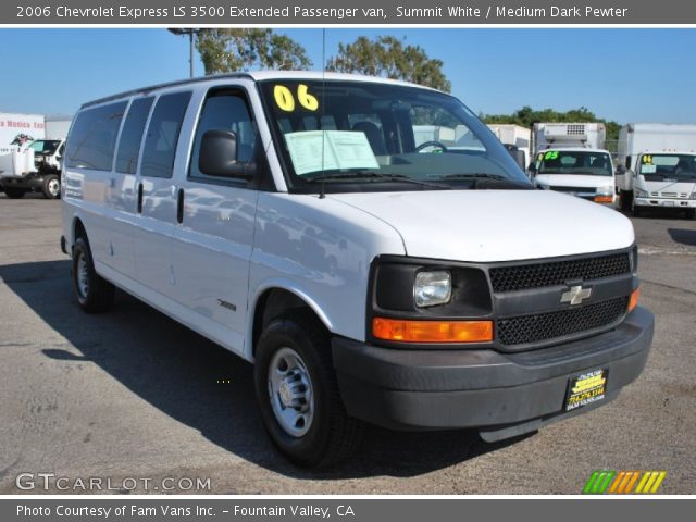2006 Chevrolet Express LS 3500 Extended Passenger van in Summit White