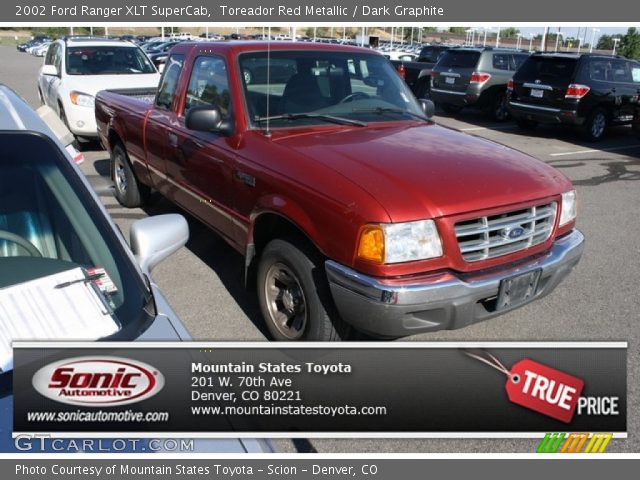 2002 Ford Ranger XLT SuperCab in Toreador Red Metallic