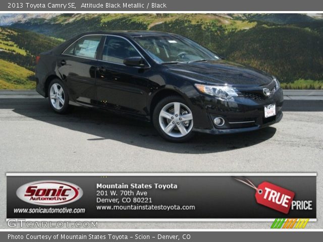 2013 Toyota Camry SE in Attitude Black Metallic